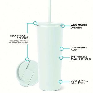 Gobelets à café réutilisables de 12 oz, 16 oz, 20 oz, 24 oz avec couvercle, gobelet isotherme de voyage, tasse en acier inoxydable, thermos pour boissons chaudes et froides - Product Image 4