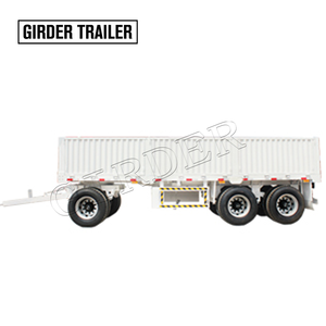 Thép kéo khớp nối Bàn xoay <span class=keywords><strong>2</strong></span> trục 20ft container Chassis Skeleton Full <span class=keywords><strong>Trailer</strong></span> với Drawbar mắt 30 tấn - Product Image 5