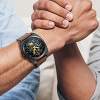 Montres NS Never Stop N927, style luxueux et tendance, design de cadran unique, bracelet en cuir pour homme, montre à quartz originale, étanche