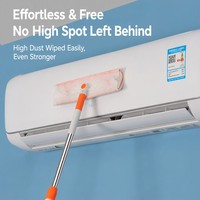 Tête de nettoyage flexible à angle droit pour nettoyer les coins, éliminer la saleté et la poussière, outil de nettoyage de fenêtres domestiques pour fenêtres en hauteur