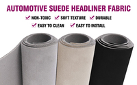 Suede noir Micro-Suede Headliner tissu mousse support antistatique automobile/maison remplacement/réparation matériel non tissé techniques