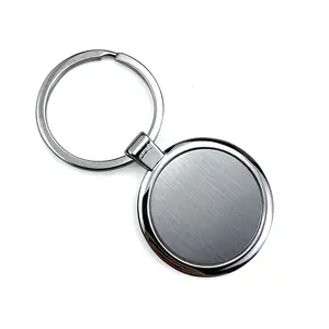 Custom Circle Pictures Key Chains Sublimation Keychain Blanks Circle Metal Keychains