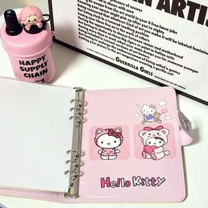 Album photo instantané mignon KT A5 à spirale, couverture rigide en similicuir, feuilles mobiles, petit rangement pour cartes, cadeau <span class=keywords><strong>personnalisable</strong></span> - Product Image 4