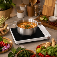 Table de cuisson à induction haute puissance 2000W, plaque chauffante électrique portable avec verrouillage enfant et minuterie pour distributeur d'appareils de cuisine