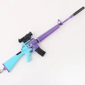 Hot Sale Special Gift Decoration M16 Gun Mould Keychain with Multiple Scope Different Skin Assault Rifle K