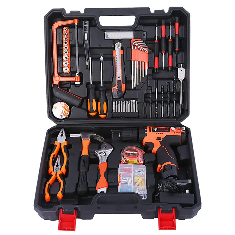 Basic Tool Combination Package Mixed Tool Set Tire Repair Kits For Cars Homeowner General Household Hand Tool