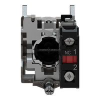 Piezas industriales de Schnei der, perilla de conmutación automática, botón de Reinicio de llave, 22mm, rojo, cabeza plana, Harmony XB4BA42