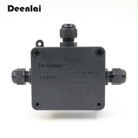 Boîtier en plastique Deenlai FSH714 pour extérieur, indice de protection IP68, avec joint d'étanchéité, boîtier souterrain en plastique