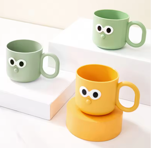 Gobelet à rincer Qiguo House Big Eyes en plastique sans BPA, écologique, pour usage domestique en couple - Product Image 5