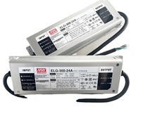 MEAN WELL ELG-300-12A 224.4W/264W 12V 22A IP67 Driver LED à Tension et Courant Constant pour Éclairage Public et d'Entrepôt