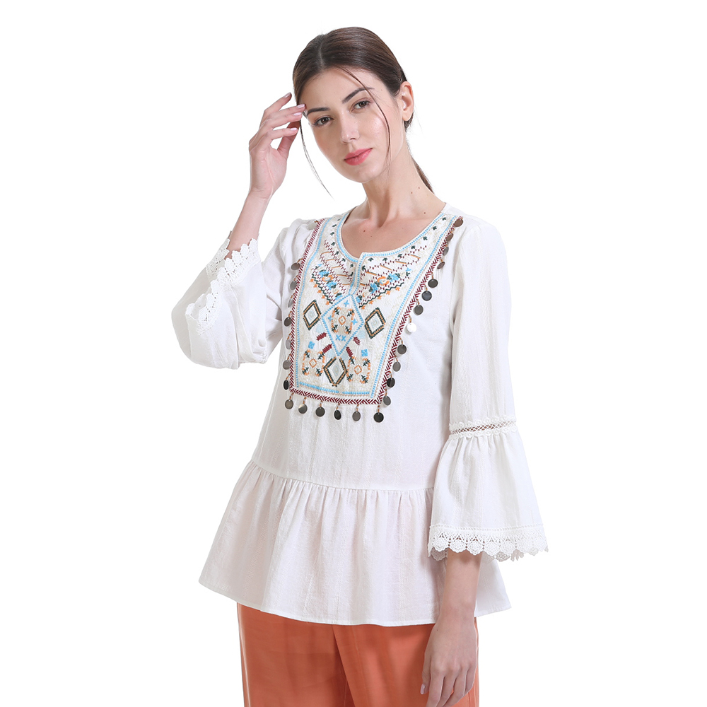 Encuentre el mejor fabricante de blusas bordadas mexicanas y blusas  bordadas mexicanas para el mercado de hablantes de spanish en alibaba.com