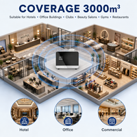 Diffuseur de parfum commercial S-3000, nébuliseur d'arômes, système de parfum pour couloir d'hôtel, contrôle LCD 4 touches PCB