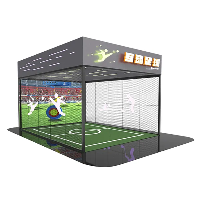 Popular amusement products AR football for indoor sports hall interactive football simulator for amusement park