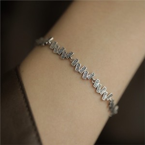 Gelang geometris persegi pola ANENJERY untuk wanita desain unik perhiasan tangan halus grosir - Product Image 5