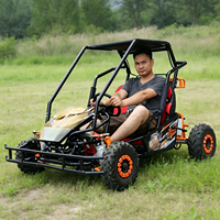 Kart tout-terrain à transmission par chaîne avec frein à disque hydraulique robuste et double suspension pour l'aventure en plein air - Vente flash