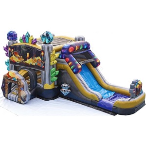 Castillo Inflable Comercial de Doble Carril con Tobogán, Diseño de Princesa Frozen, Brincolín Inflable para Niños - Product Image 6
