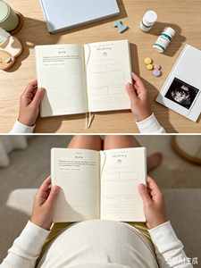 Carnet <span class=keywords><strong>de</strong></span> souvenirs <span class=keywords><strong>de</strong></span> grossesse personnalisé A5 en tissu <span class=keywords><strong>de</strong></span> lin, couverture rigide, pour documenter la croissance <span class=keywords><strong>de</strong></span> bébé, <span class=keywords><strong>livre</strong></span> <span class=keywords><strong>de</strong></span> souvenirs pour nouveau-né, pour les futures mamans primipares - Product Image 5