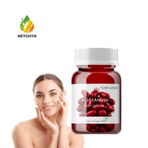Suplemen astraxanthin pemutih kulit alami 5mg 10mg 25mg astrxanthin Softgel kapsul kualitas tinggi - Product Image 1