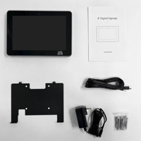 Écran tactile LCD mural 10,1 pouces avec alimentation PoE, barre lumineuse LED animée, signalisation pour magasin de détail, salle de réunion, réservation Android