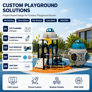 Round Layout Outdoor Playground Equipment With Small <strong>Play</strong> <strong>Towers</strong> for Compact Kids <strong>Play</strong> Areas With Project Ready Buyer Appeal - Product Image 2