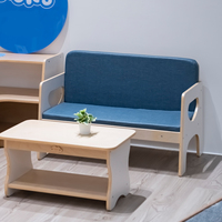 Juego de Mesa y Sillas para Niños de Guardería y Preescolar, Mesa Auxiliar para Sofá