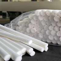 Mèches en coton blanc naturel de 8 mm pour inhalateurs d'arômes et diffuseurs d'huiles essentielles pour voiture, bouchons et fermetures de bouteilles