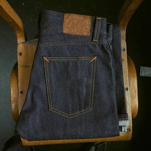 <strong>Wholesale</strong> Mens Denim <strong>Jeans</strong> Selvedge Denim Straight Leg Raw Denim Dark Indigo Custom <strong>Label</strong> OEM ODM Bulk Supply - Product Image 3