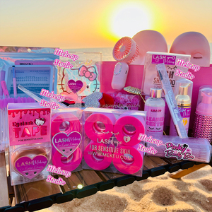 Kit professionnel de cils en gros Propre marque de luxe Fournitures de qualité supérieure Kits d'extension de cils individuels - Product Image 3