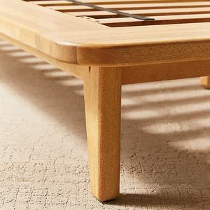 Meubles de chambre à coucher vintage danois modernes Lits en bois de rotin - Product Image 6