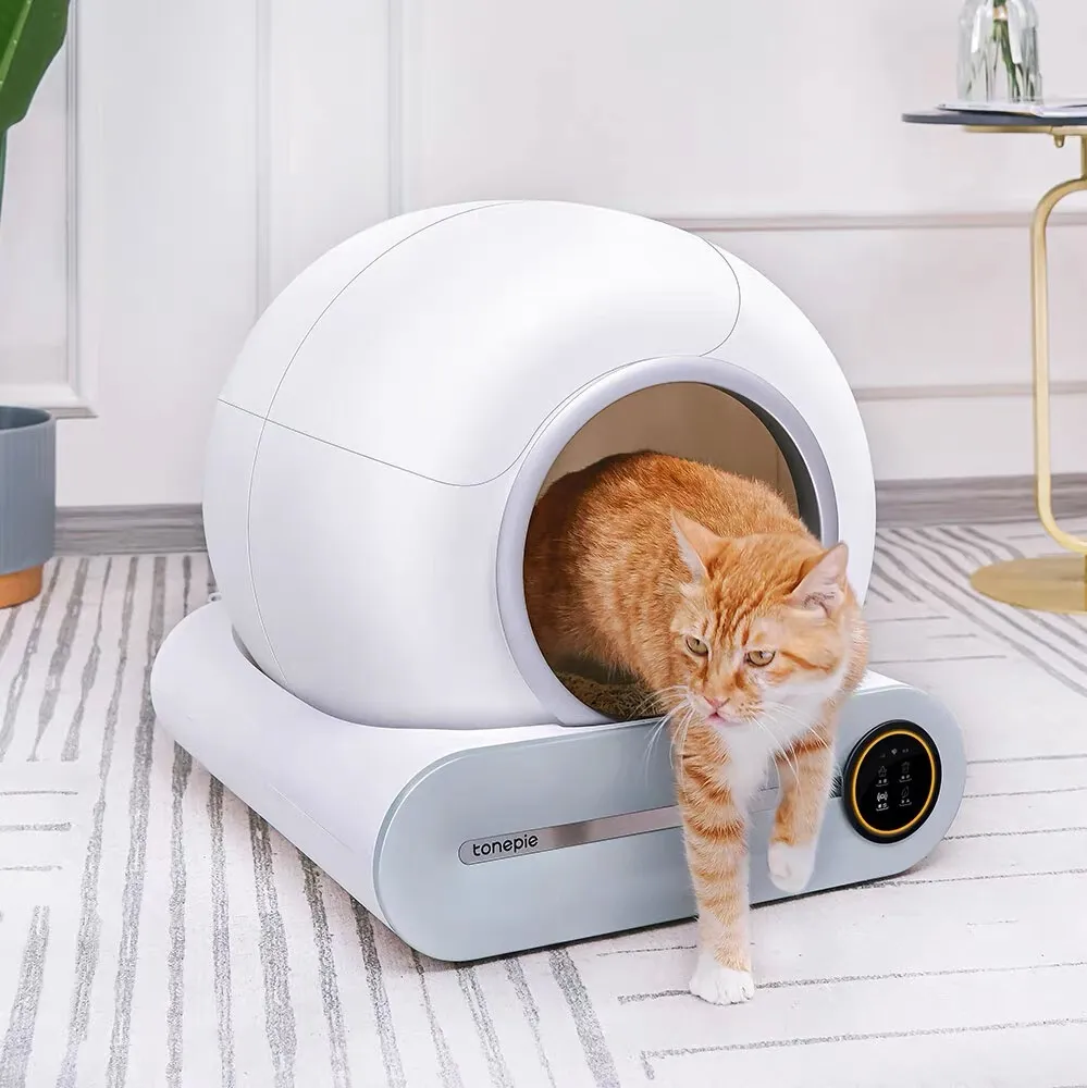 2023 new High quality Luxury smart auto intelligent robot self cleaning Automatic Cat Litter Box toilet for large cats