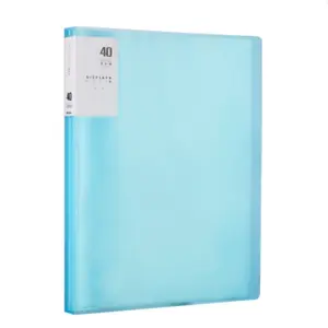 Manufacturer Price A4 40 Pockets 80 views Thick File Folders Plastic Sleeves Book Folder Folio Presentation Display Book