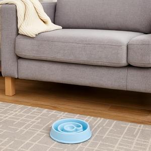 Ciotola per alimentazione in plastica Yommy per cani e gatti di piccola taglia, diametro 22 cm, design a lenta alimentazione, leggera e resistente. - Product Image 4