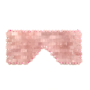 Face Massager Facial Terahertz Eye Mask for Beauty Rose Quartz pink Crystal with Jade Terahertz Eye Mask - Product Image 3