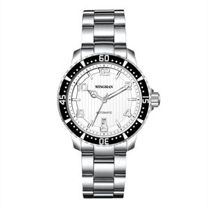 Montre de marque personnalisée, mouvement automatique NH35, boîtier en acier inoxydable, style professionnel, super lumineuse, étanche, automatique - Product Image 4