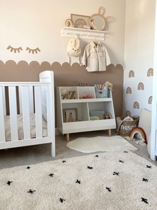 Blanco pequeño barato de madera bebés guardería Almacenamiento de juguetes y estantes de libros estante de madera para el hogar niños sala de almacenamiento - Product Image 6