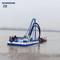 Draga de succión de arena de 10 pulgadas, máquina de dragado por succión a chorro de alto rendimiento de 800 m³/h para minería de arena de río