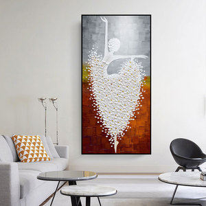 Figura de bailarina pintada a mano de alta calidad 100%, cuchillo de bailarina de <span class=keywords><strong>Ballet</strong></span> hecho a mano, pintura al óleo de arte Acrílico - Product Image 3