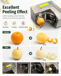 Compact Electric Fruit <b>Peeler</b> Automatic Stainless Steel <b>Apple</b> Orange Pear Peeling Machine with Digital Control - Product Image 6