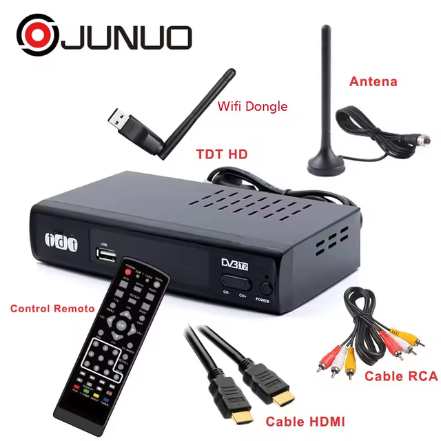 Antenna TDT Receiver Digital Terrestrial TV Tuner Dvb-T2 H.264 Free to Air Set Top Box Colombia Dvb T2 Tdt Decoder