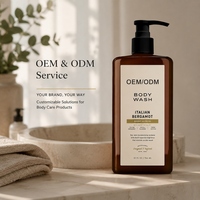 Gel Douche Homme OEM/ODM Parfum Bergamote Italienne Éclatant & Frais Hydratant Parfum Multi-couches 32 Fl Oz