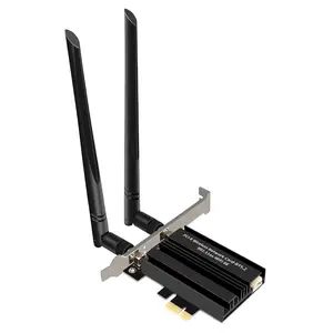 ขายส่ง Dual Band 3000Mbps WiFi6 AX200 PCIe อะแดปเตอร์ไร้สาย Wifi 2.4กรัม/5กิกะเฮิร์ตซ์802.11ac/ax BT AX210 6กรัม Wi-Fi 6E บัตรสำหรับเครื่องคอมพิวเตอร์