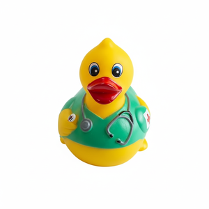 Vente directe en usine de jouets de bain pour bébé de haute qualité Petit canard jaune en forme d'infirmière nageuse - Product Image 3