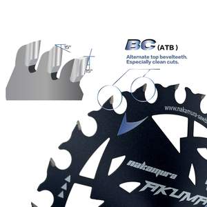 Lame de scie circulaire en bois dur OEM personnalisable, lames de scie en carbure de tungstène, découpe - Product Image 3