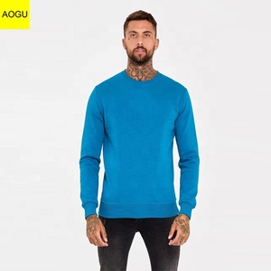 Manga larga <span class=keywords><strong>sin</strong></span> <span class=keywords><strong>capucha</strong></span> impreso personalizado stript gimnasio pullover sudadera para hombres - Product Image 3