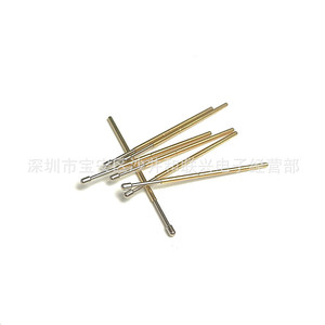 Punta de prueba Pl75-D2 con esfera de 1.0mm y orificio de 1.35mm, tipo pin con resorte para pruebas electrónicas - Product Image 1