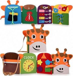 Nuevo Libro de Actividades Sensoriales de Jirafa al por Mayor para Bebés, Libro de Actividades para Niños Pequeños, Juguete Sensorial para Niños Pequeños, Mochila de Jirafa - Product Image 1