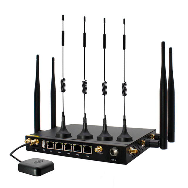 Rs485 GPS GNSS Metal Appearance Industrial Cellular Bonding Sim 4G Lte Router Watchdog Vehicle 5G Wireless Gateway M2M Router
