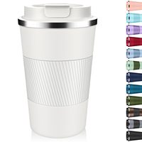 Taza de Viaje de Acero Inoxidable con Aislamiento al Vacío OEM de 12/17 oz, Tapa con Funda de Silicona, Rendimiento Térmico de 6-12 Horas, Ecológica