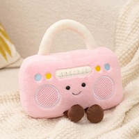 Peluche amusante en forme de prise radio-télévision rétro, jouet en peluche mignon, cadeau d'anniversaire intéressant pour enfants, vente en gros
