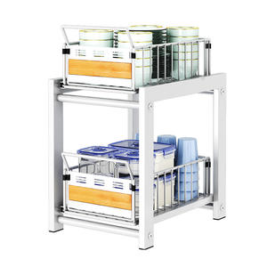 Étagère de rangement pour armoire de cuisine Najie, tiroir coulissant, paniers amovibles pour l'organisation à l'intérieur de l'armoire, forme rectangulaire - Product Image 2